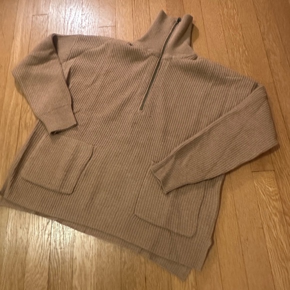 Madewell Zip Turtleneck Pullover Sweater - Picture 1 of 5